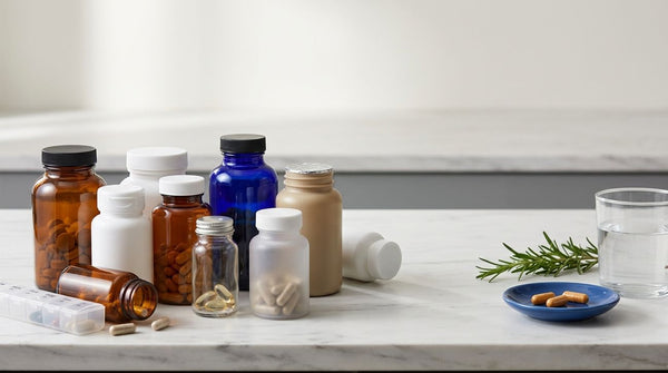 A clutter of bottles versus 3 daily capsules of ResilienZ-12