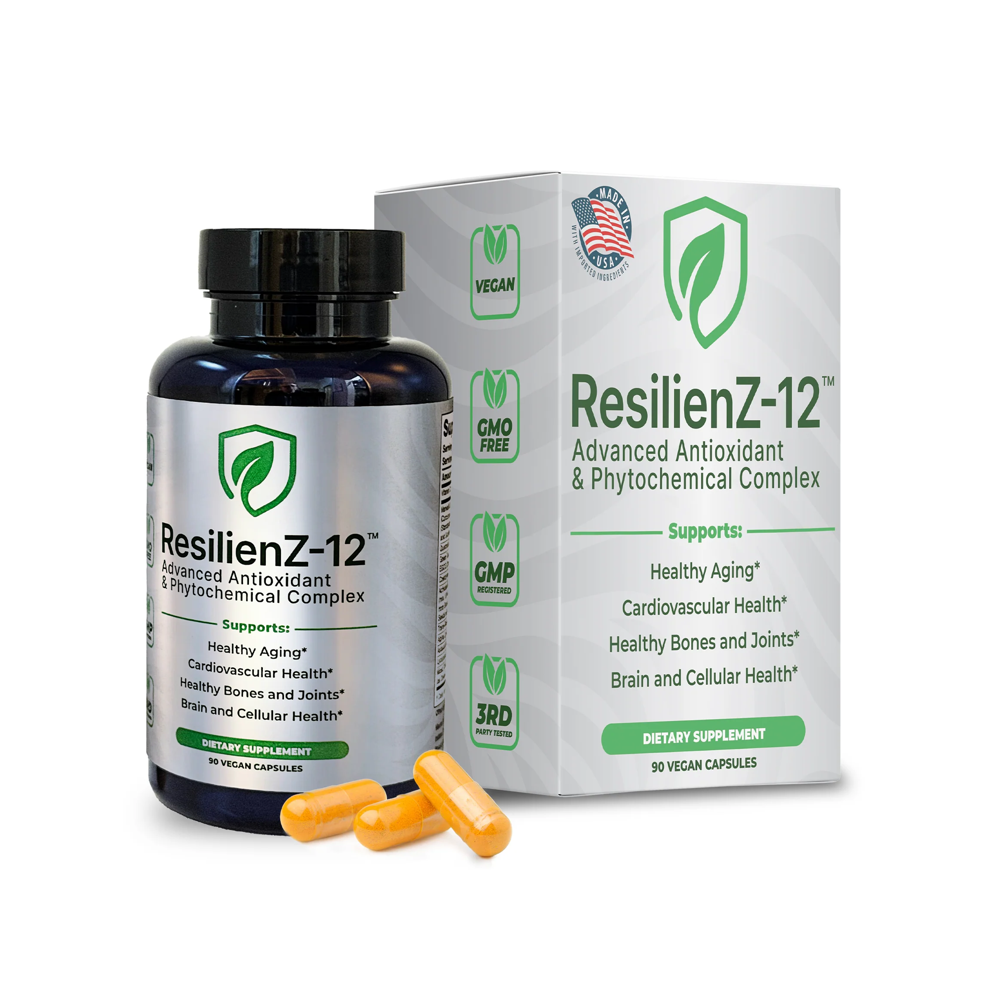 ResilienZ-12 Healthy Aging & Cellular Longevity Complex - ResilienZ Health